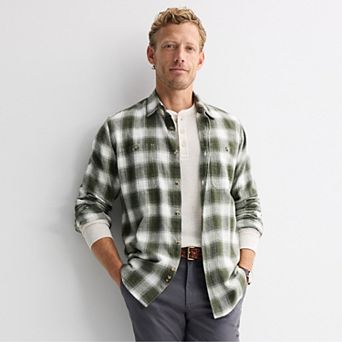 Men's Sonoma Goods For Life® Supersoft Flannel Button-Down Shirt