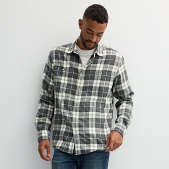 Men's Sonoma Goods For Life® Supersoft Flannel Button-Down Shirt
