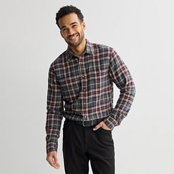 Men's Sonoma Goods For Life® Supersoft Flannel Button-Down Shirt