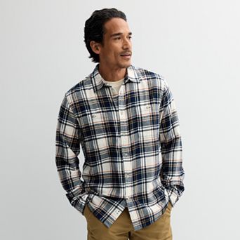Men's Sonoma Goods For Life® Supersoft Flannel Button-Down Shirt