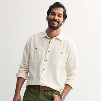 Men's Sonoma Goods For Life® Supersoft Flannel Button-Down Shirt