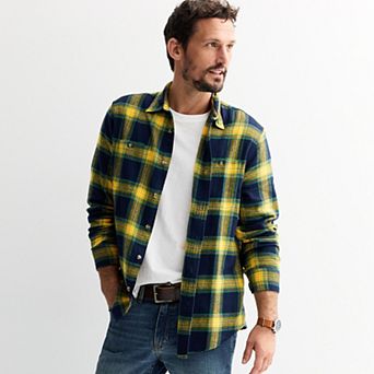 Men's Sonoma Goods For Life® Supersoft Flannel Button-Down Shirt
