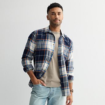 Men's Sonoma Goods For Life® Supersoft Flannel Button-Down Shirt