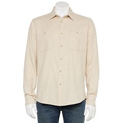 Big & Tall Eddie Bauer Ripstop Guide Long Sleeve Button Down Shirt