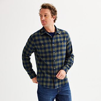 Men's Sonoma Goods For Life® Supersoft Flannel Button-Down Shirt