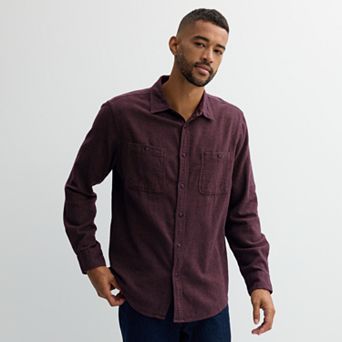 Men's Sonoma Goods For Life® Supersoft Flannel Button-Down Shirt