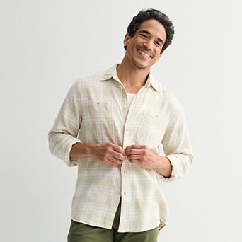 Men's Sonoma Goods For Life® Supersoft Flannel Button-Down Shirt