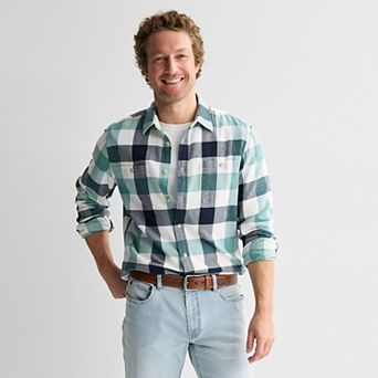 Men's Sonoma Goods For Life® Supersoft Flannel Button-Down Shirt