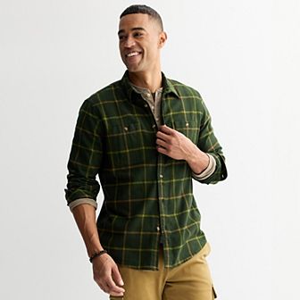 Men's Sonoma Goods For Life® Supersoft Flannel Button-Down Shirt
