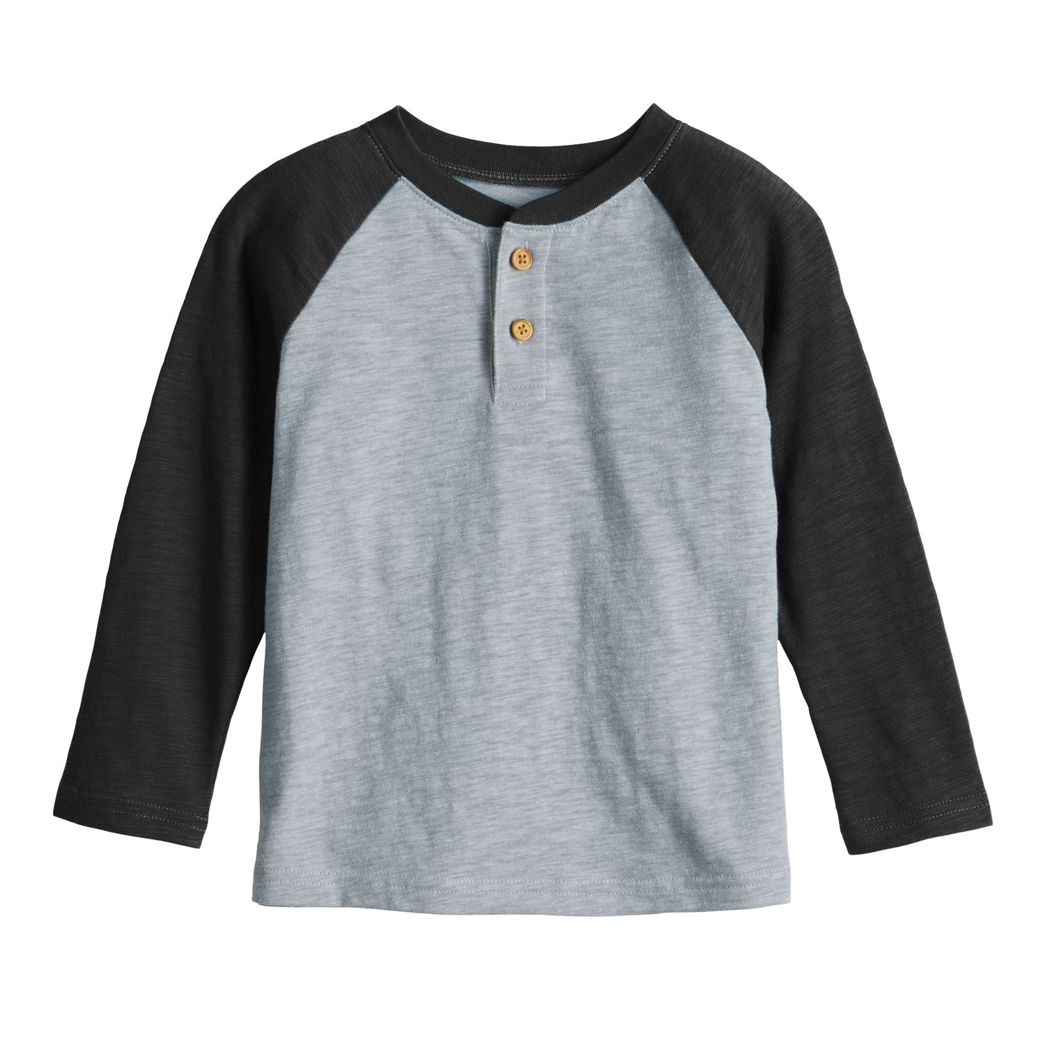 BINIDUCKLING Kids Boys Girls Long Sleeve Henley T-Shirt Plain Top Tees