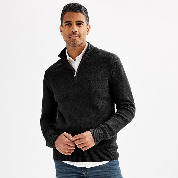 Men s Sonoma Goods For Life Quarter Zip Sweater