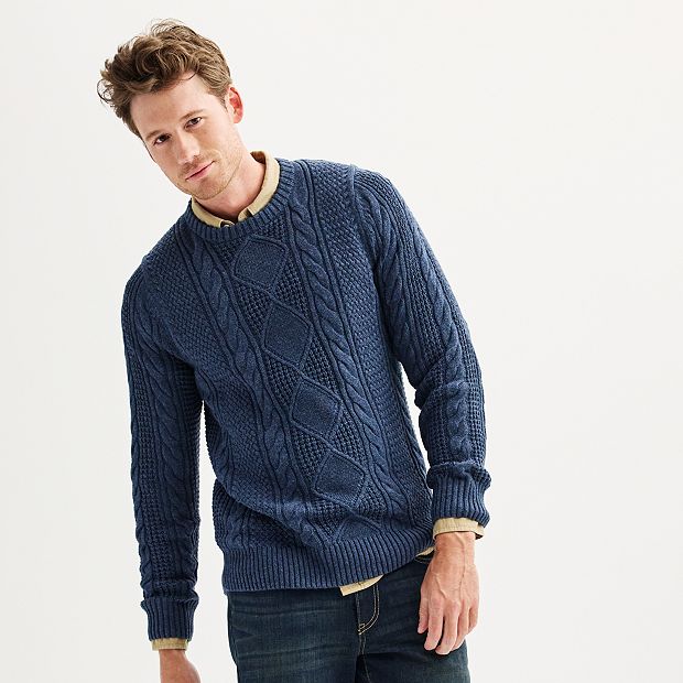 Men's Sonoma Goods For Life® Fisherman Sweater