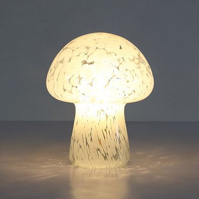 Aeropostale Ivory Mushroom Glass Table Lamp