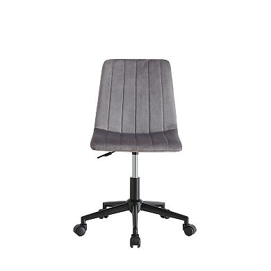 Aeropostale Ivory Velvet Office Rolling Desk Chair