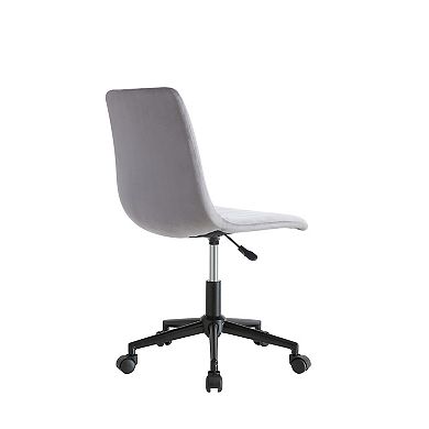 Aeropostale Ivory Velvet Office Rolling Desk Chair
