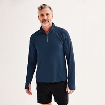 Men's Tek Gear® Long Sleeve Quarter Zip Pullover