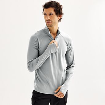 Men's Tek Gear® Long Sleeve Quarter Zip Pullover