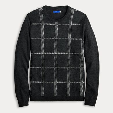Men's Apt. 9?? Merino Wool Plaid Crewneck Sweater