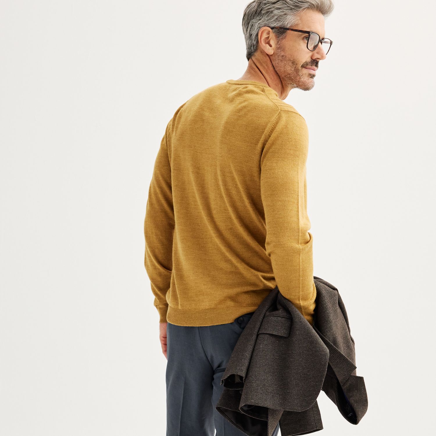 Pull Homme Apt. 9 - Demi-zip Manches Longues - Taille M - Gris - Neuf Avec étiquettes