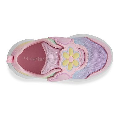 Carter's Hug Toddler Girls' Shimmery Light Up Sneakers
