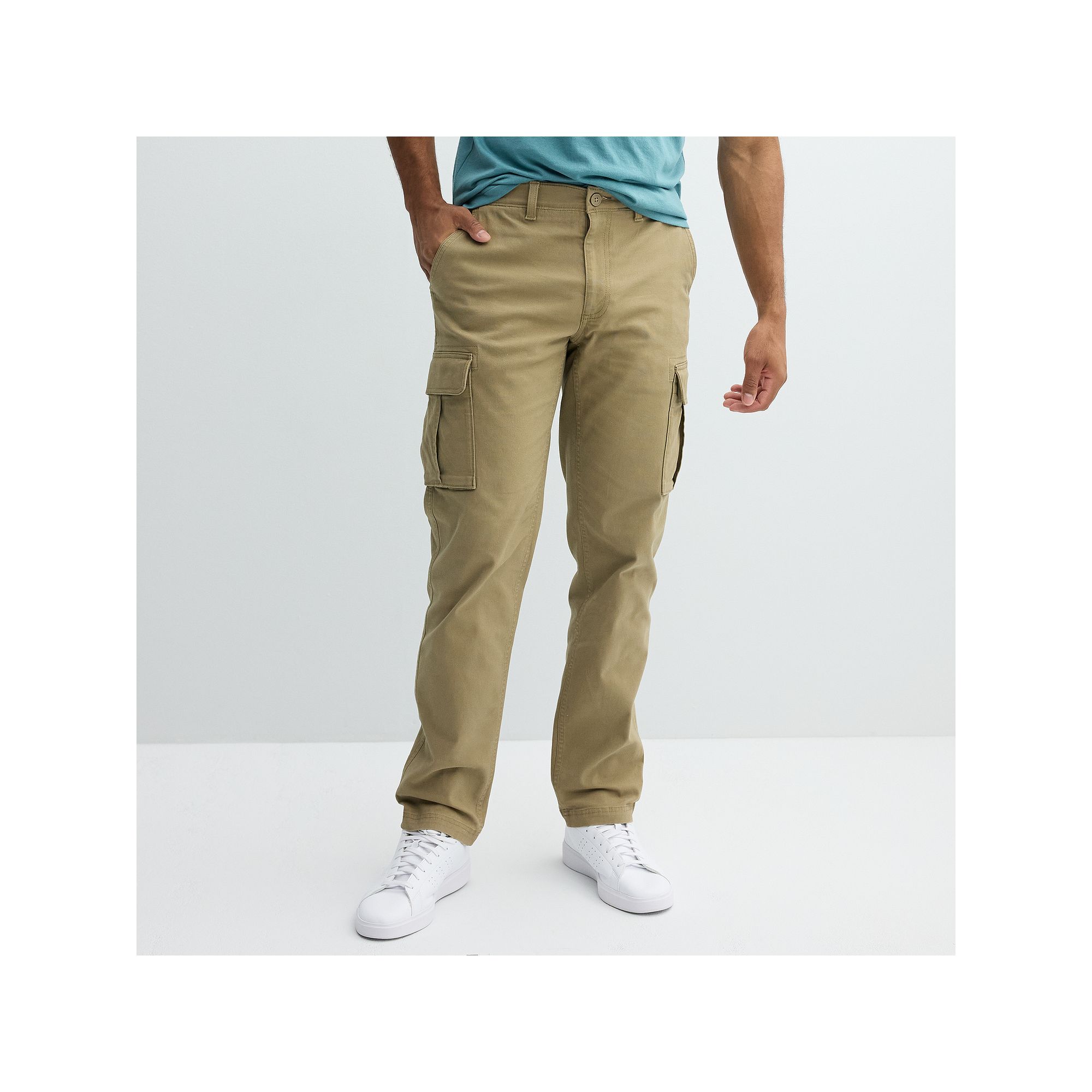 Mens Sonoma Goods For Life® Canvas Cargo Pants, Size: 30X30, Light Green