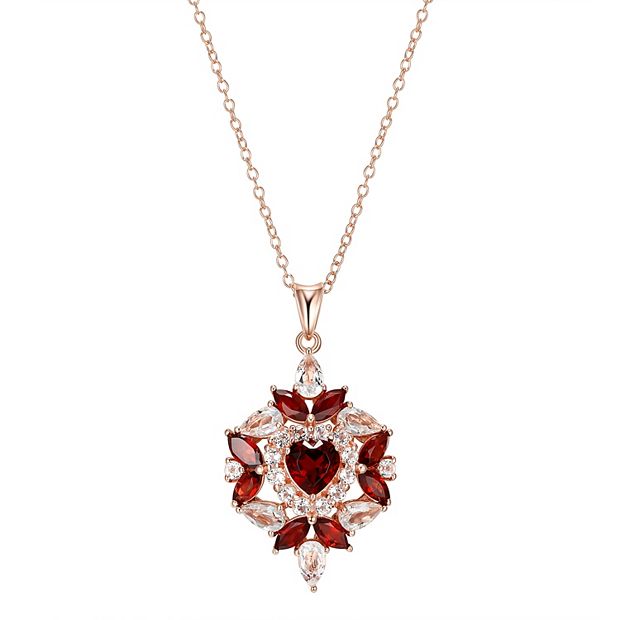 Kohls garnet deals necklace