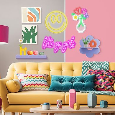 Smiley Face LED Wall Sign Decoration