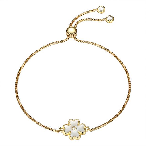 Classic Treasures 18k Gold Over Silver Mother-Of-Pearl 