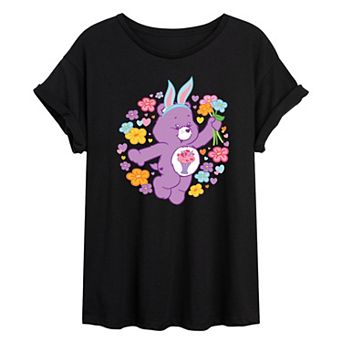 Juniors' Care Bears Bunny Bear Oversized Tee