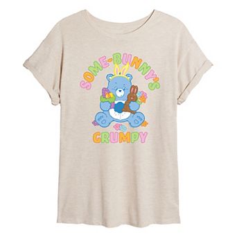 Juniors' Care Bears Some-Bunny's Grumpy Oversized Tee