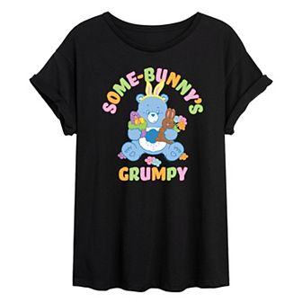 Juniors' Care Bears Some-Bunny's Grumpy Oversized Tee