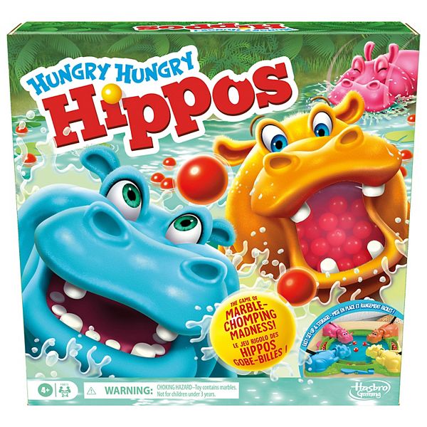 Hasbro Hungry Hungry Hippos Board Game - Multi