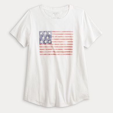 Women's American Flag Graphic Tee
