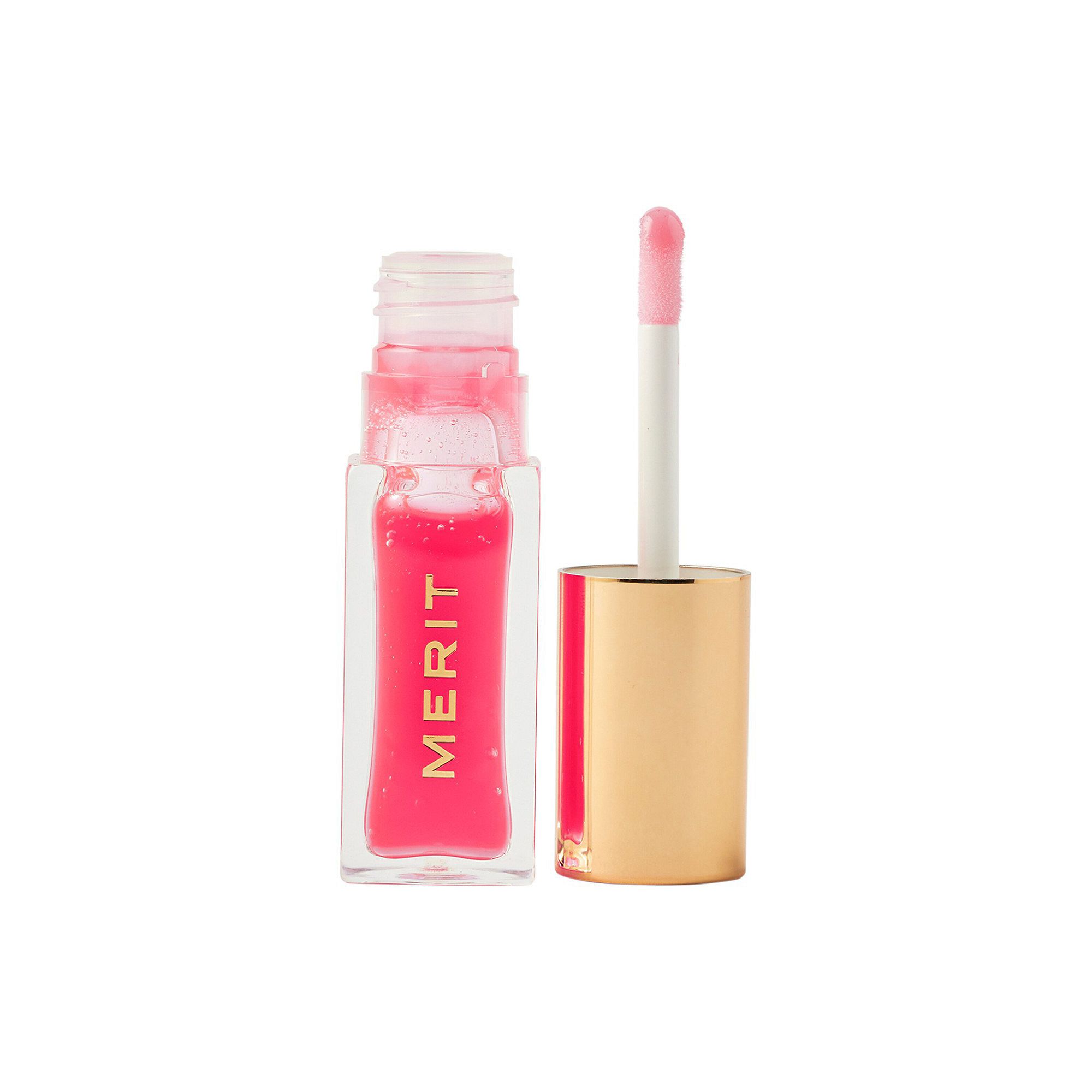 MERIT Shade Slick Gelee Sheer Tinted Lip Oil, Size: .23Oz, Les Deux