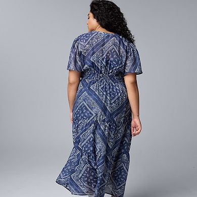 Plus Size Simply Vera Vera Wang Maxi Fem Dress