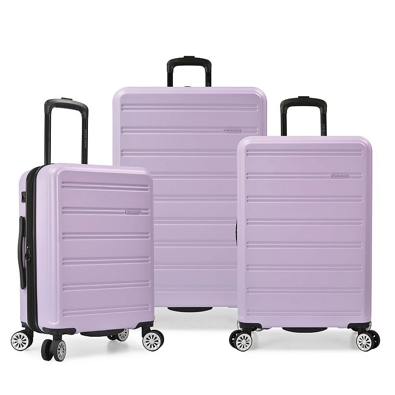 Travel Select Snowcreek 3-Piece Hardside Spinner Luggage Set, Purple