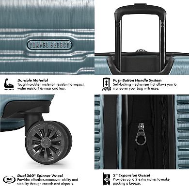 Travel Select Sunny Side 3-piece Hardside Spinner Luggage Set