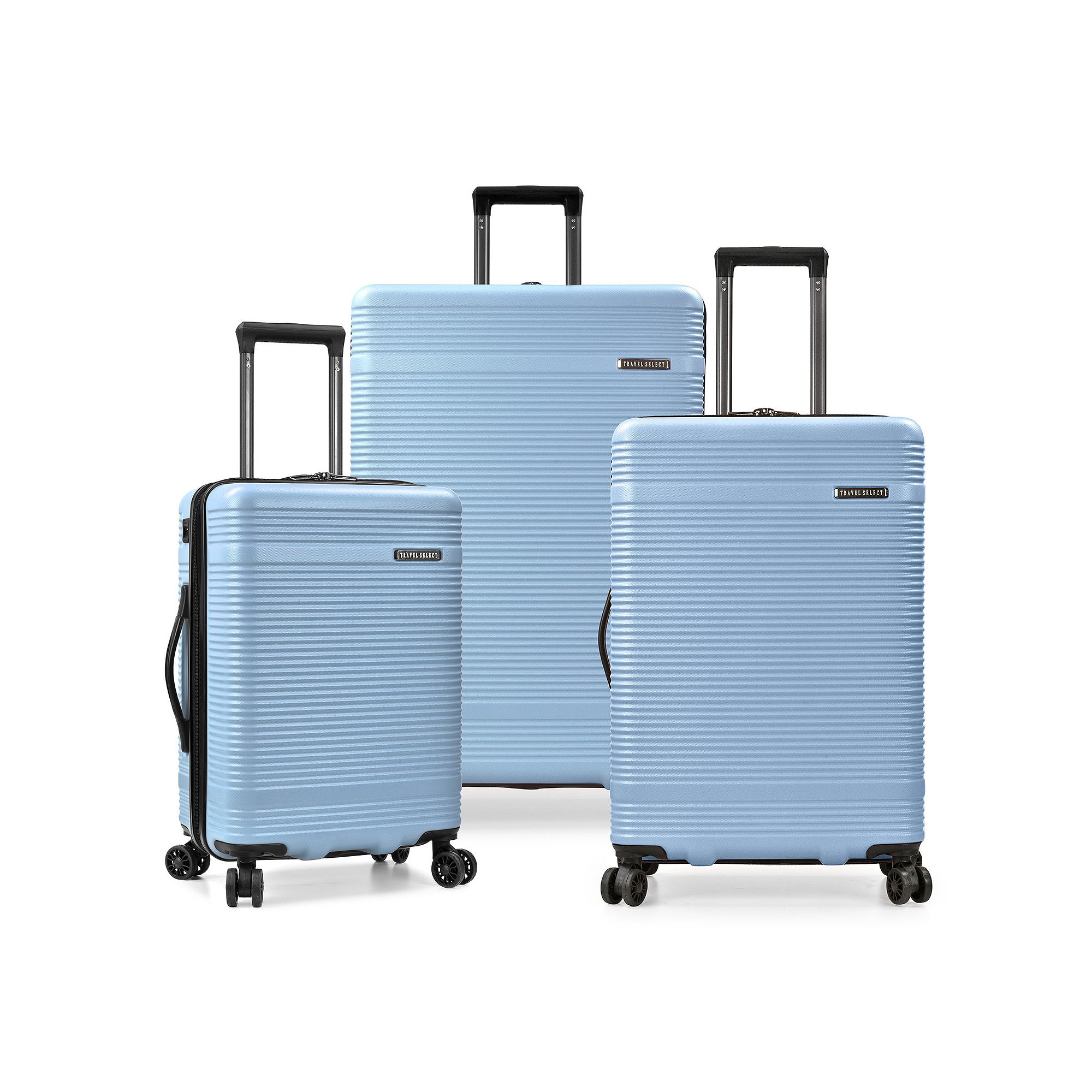 Travel Select Jaylen 3-piece Hardside Spinner Set, Light Blue