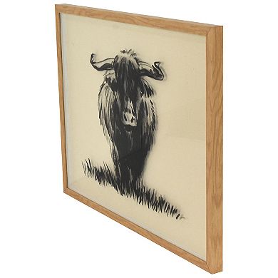 Hairy Cow Framed Wall Art