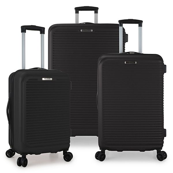 Elite Luggage Sunshine 3-Piece Hardside Spinner Luggage Set - Black