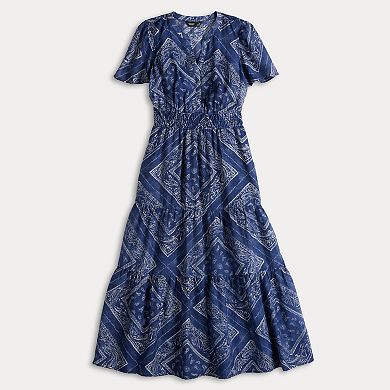 Petite Simply Vera Vera Wang Maxi Fem Dress