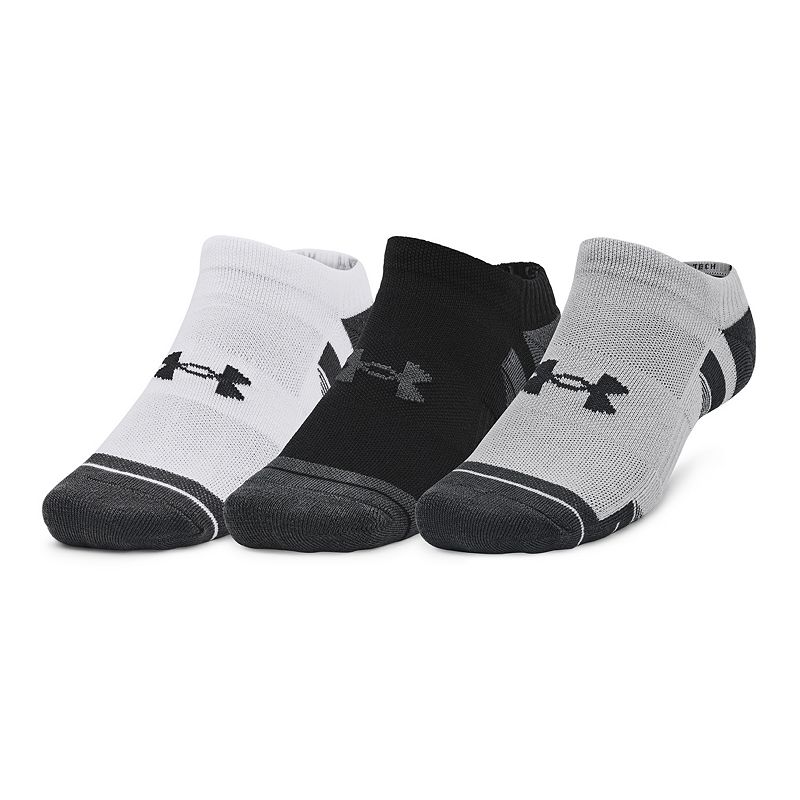 Men's Under Armour Performance Tech 3-Pack No Show Socks, 