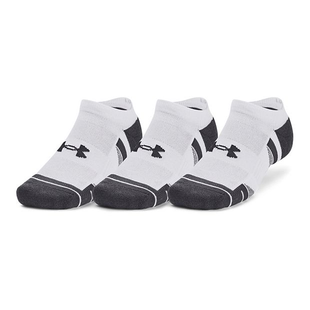 Under Armour Unisex Performance Tech 3-Pack No Show Socks - Grey Under Armour Unisex Performance Tech 3-Pack No Show Socks - Grey