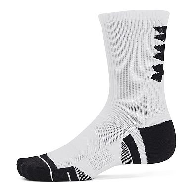 Under Armour Performance Tech Stripe 3-Pack Crew Socks