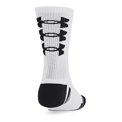 Under Armour Performance Tech Stripe 3-Pack Crew Socks