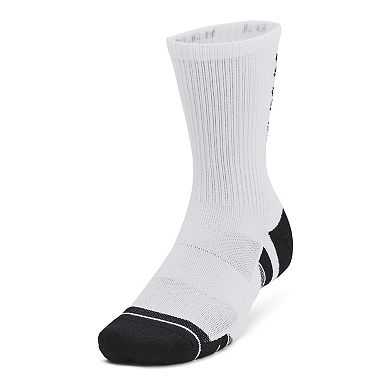Under Armour Performance Tech Stripe 3-Pack Crew Socks
