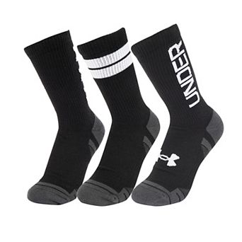 Men's Under Armour Performance Tech Stripe 3-Pack Crew Socks