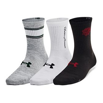 Men's Under Armour Essential 3-Pack Mid Crew Socks