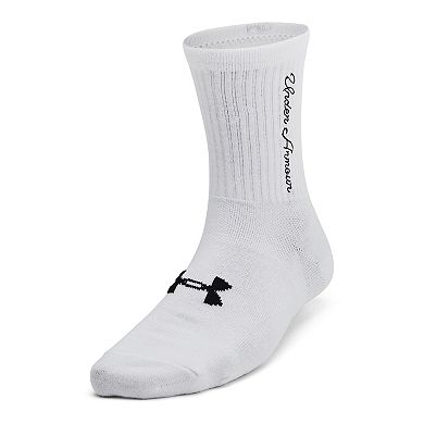 Under Armour Essential 3-Pack Mid Crew Socks