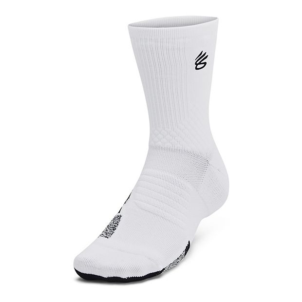 【UNDER ARMOUR】Unisex Curry ArmourDry Playmaker Socks Men's Under Armour Curry ArmourDry™ Playmaker Mid-Crew Socks